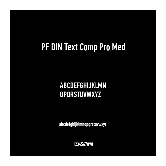PF DIN Text Comp Pro Med