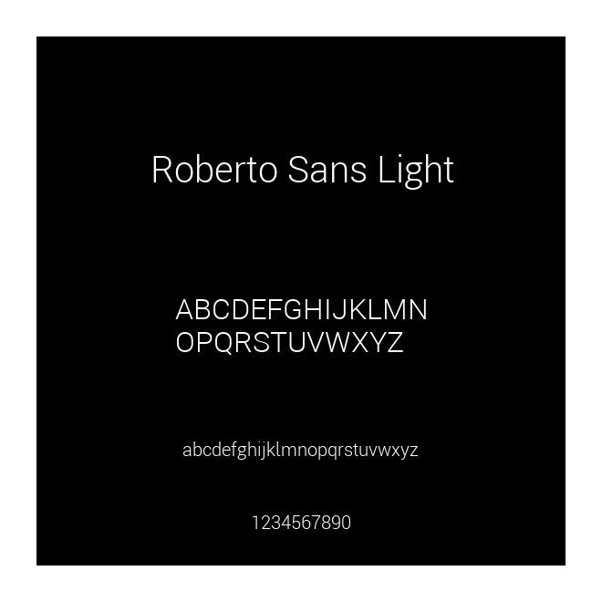 Roberto Sans Light