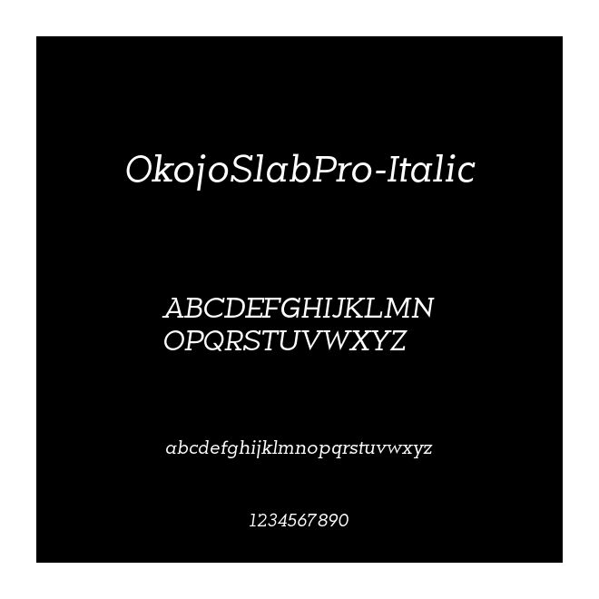OkojoSlabPro-Italic
