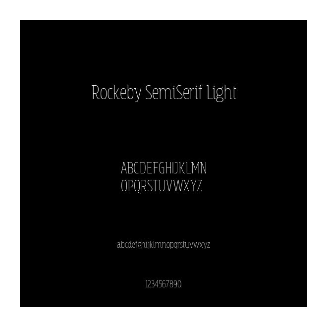 Rockeby SemiSerif Light