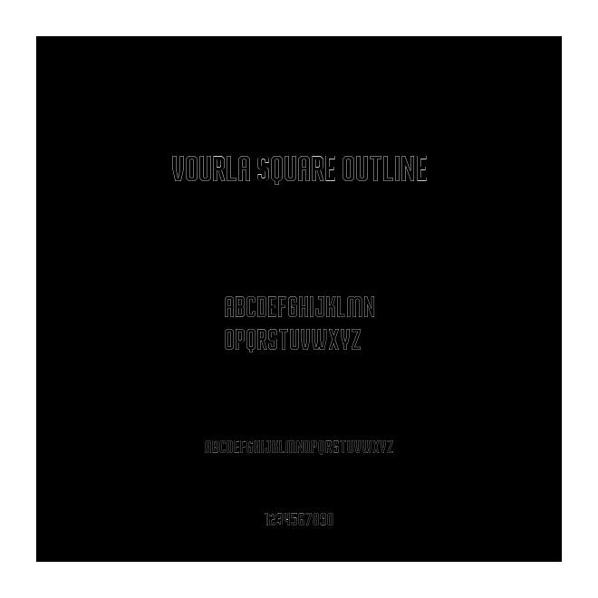 Vourla Square Outline