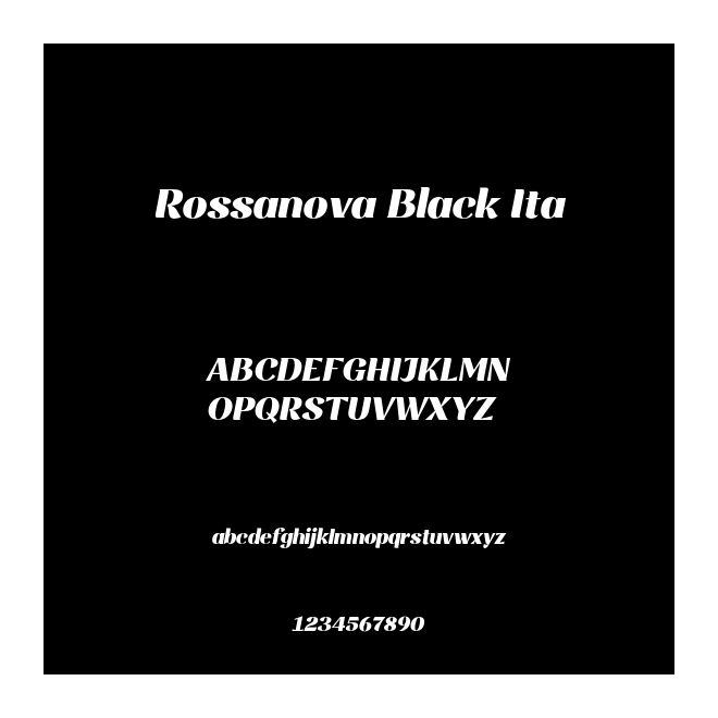 Rossanova Black Ita