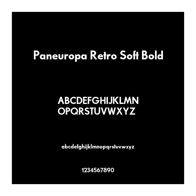 Paneuropa Retro Soft Bold