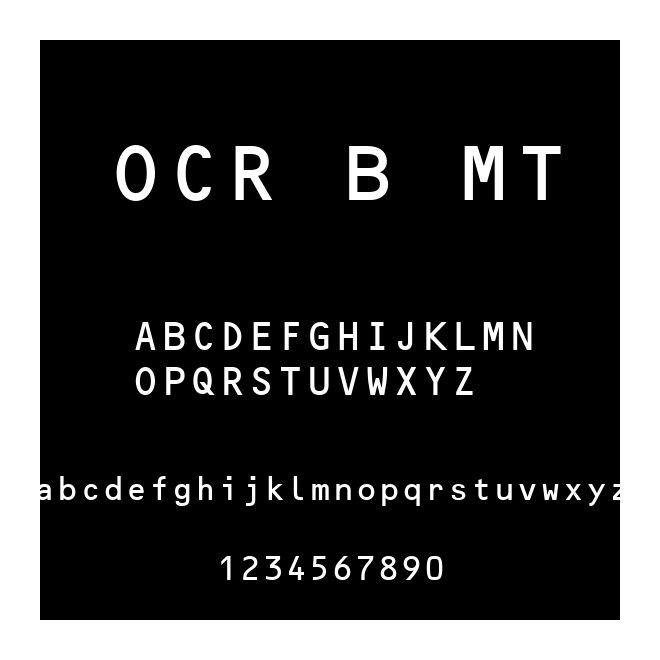 OCR B MT