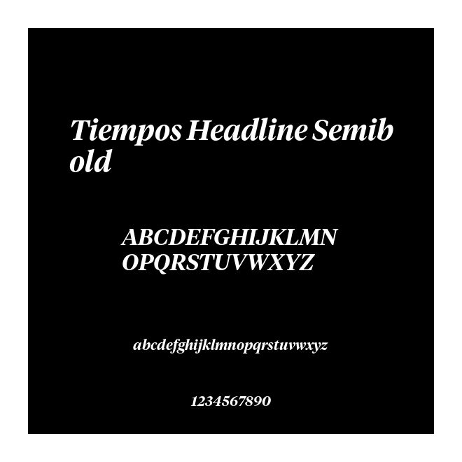 Tiempos Headline Semibold