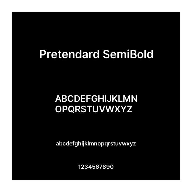 Pretendard SemiBold