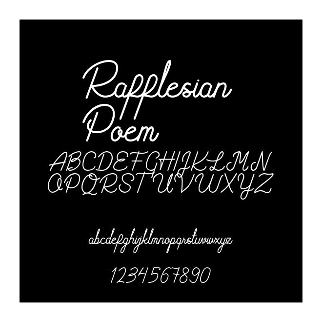 Rafflesian Poem