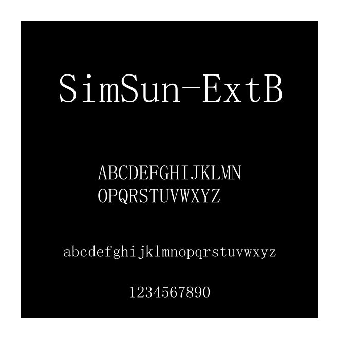 SimSun-ExtB