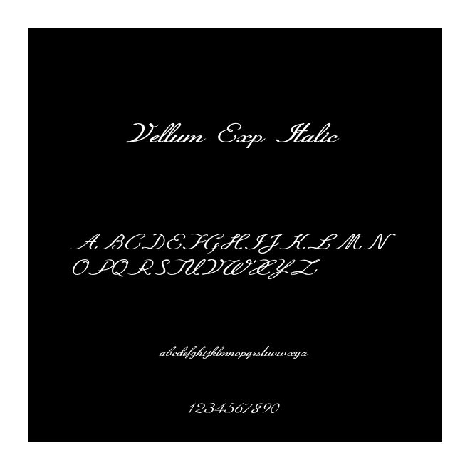Vellum Exp Italic