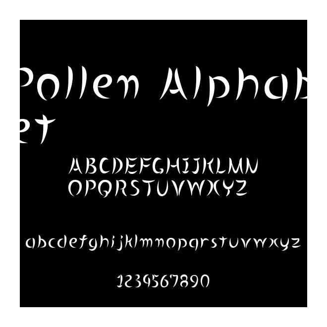 Pollen Alphabet