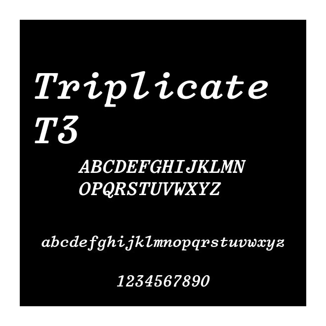 Triplicate T3