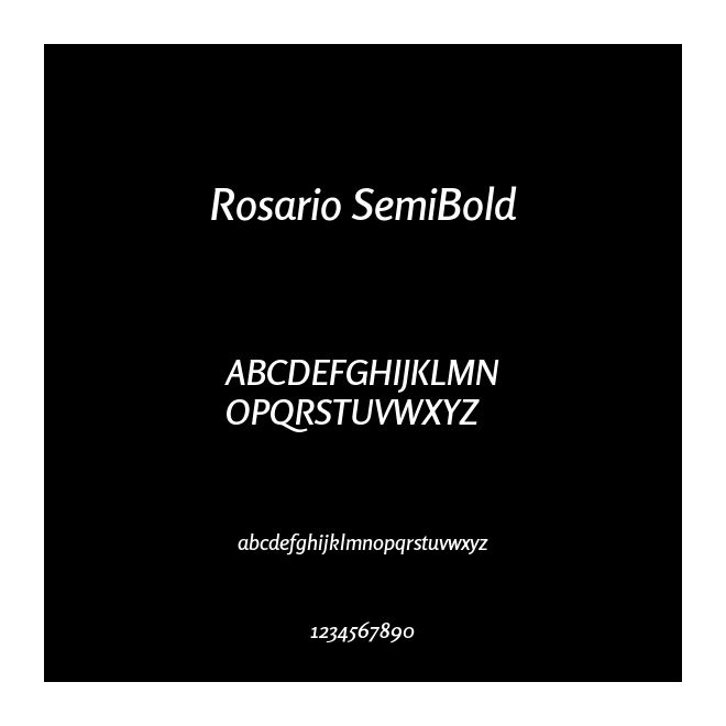 Rosario SemiBold