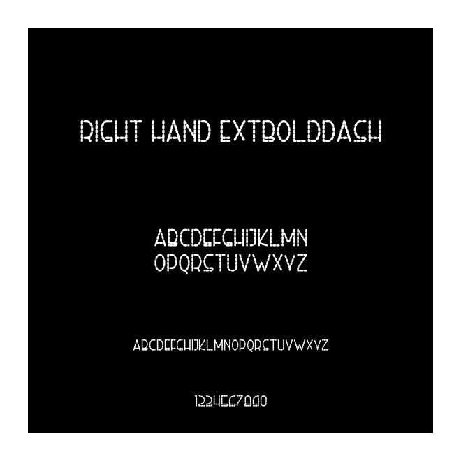 Right Hand ExtBoldDash
