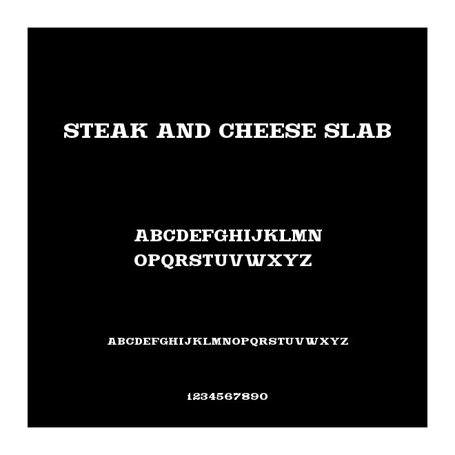 Steak And Cheese Slab