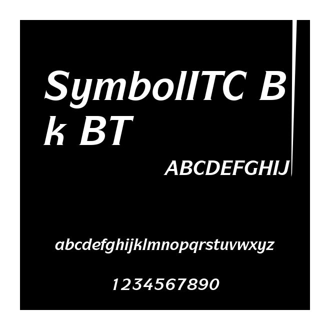 SymbolITC Bk BT