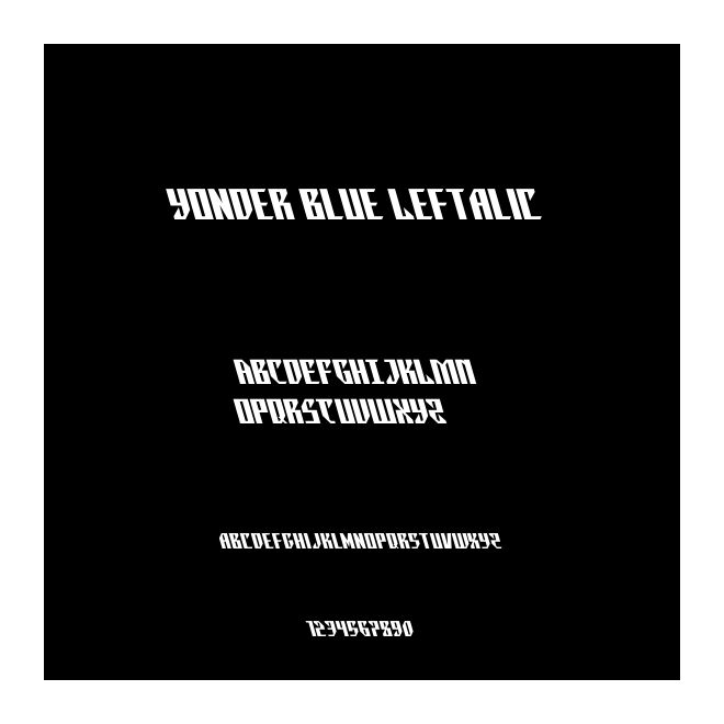 Yonder Blue Leftalic