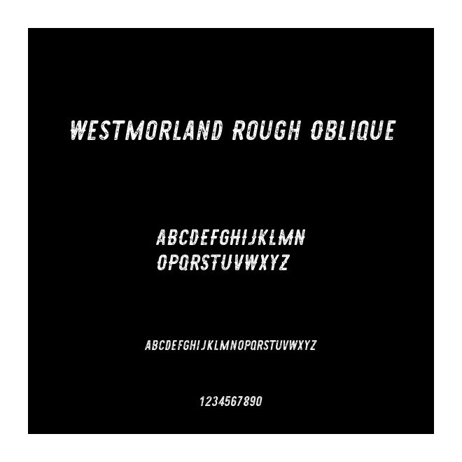 Westmorland Rough Oblique