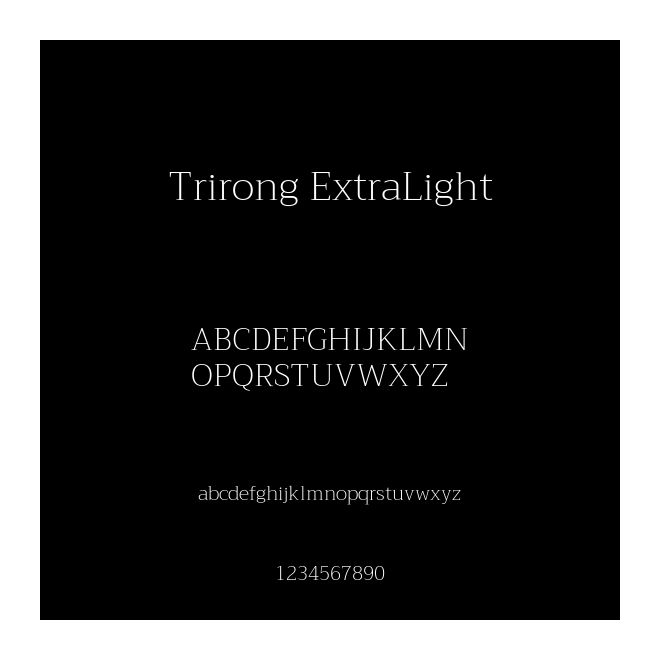 Trirong ExtraLight