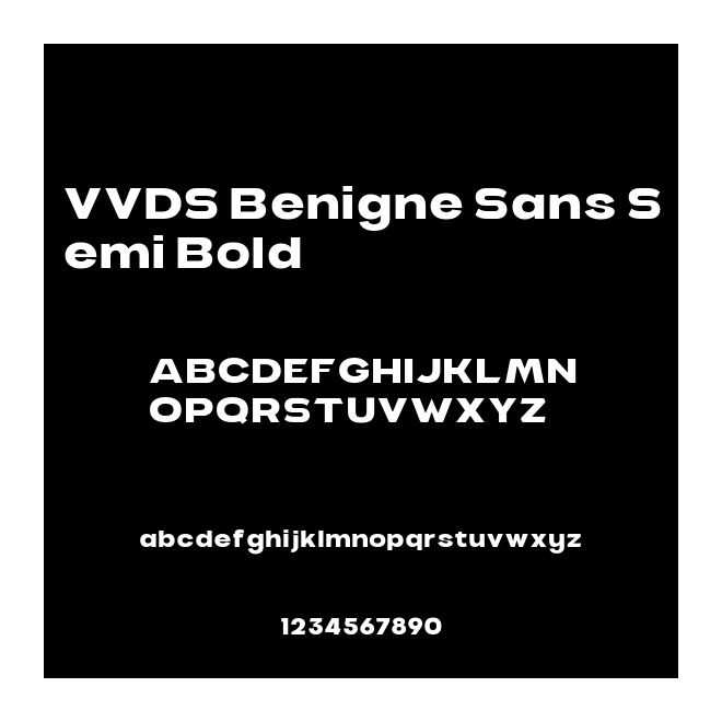 VVDS Benigne Sans Semi Bold