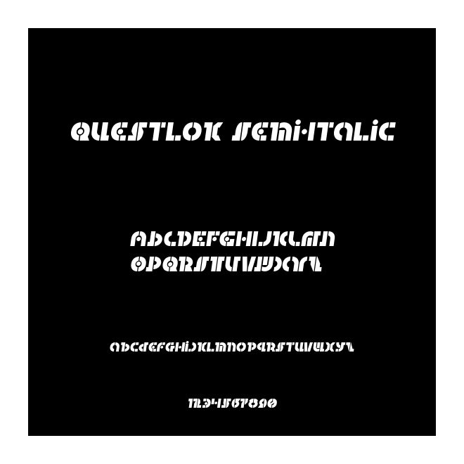 Questlok Semi-Italic