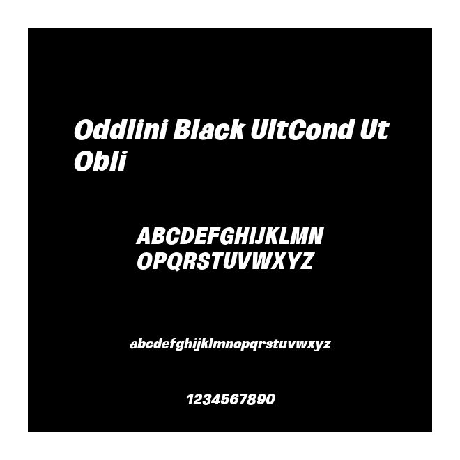 Oddlini Black UltCond UtObli