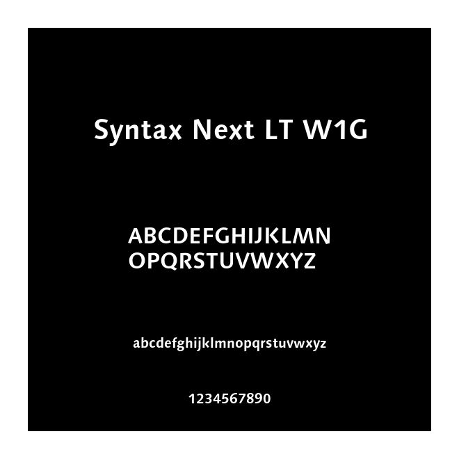 Syntax Next LT W1G