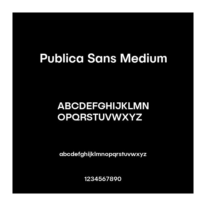 Publica Sans Medium