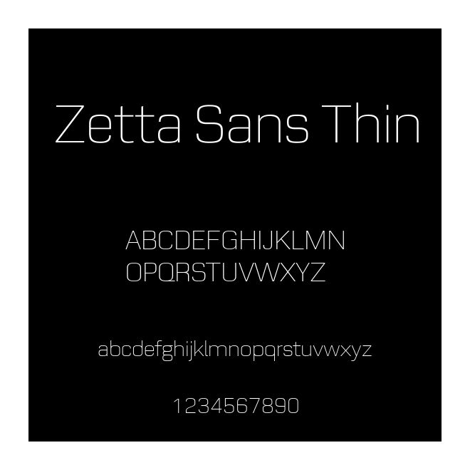 Zetta Sans Thin