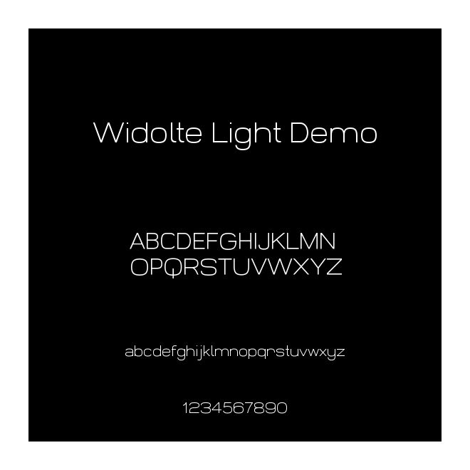 Widolte Light Demo