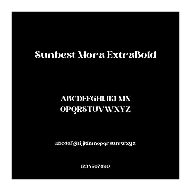 Sunbest Mora ExtraBold