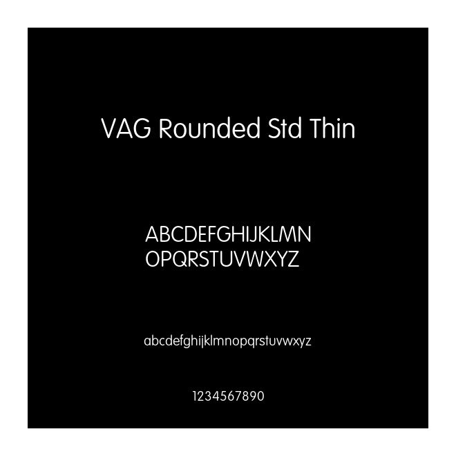 VAG Rounded Std Thin