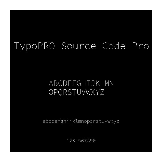 TypoPRO Source Code Pro