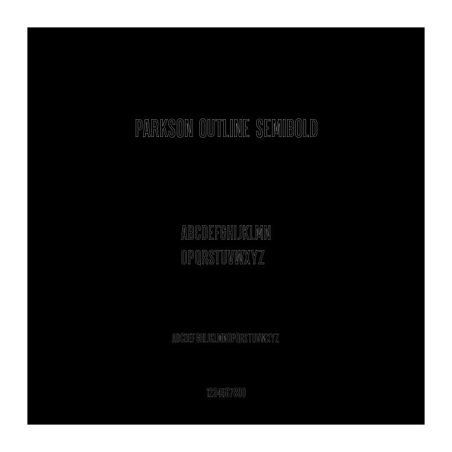 Parkson Outline SemiBold