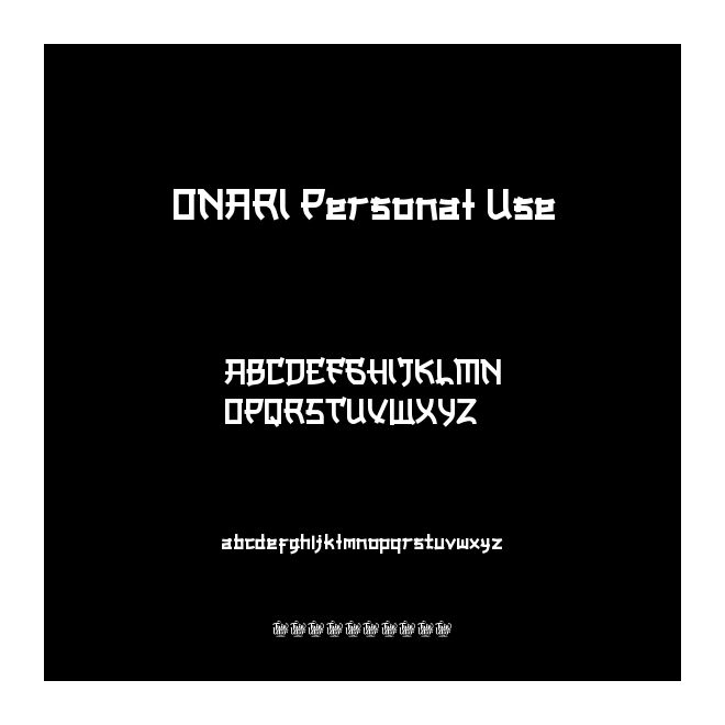 ONARI Personal Use