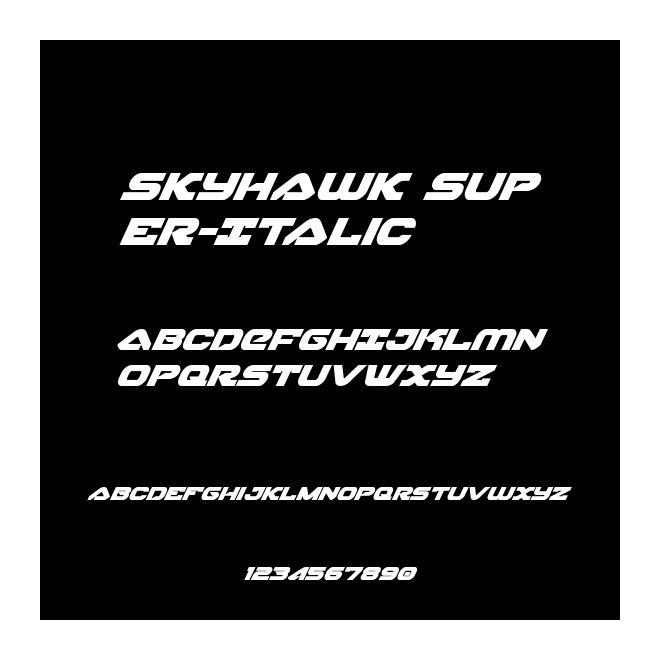 Skyhawk Super-Italic