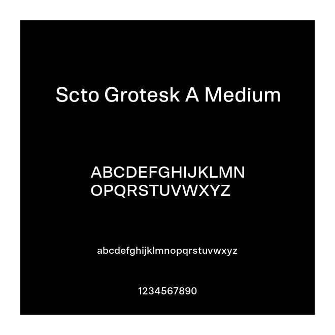 Scto Grotesk A Medium
