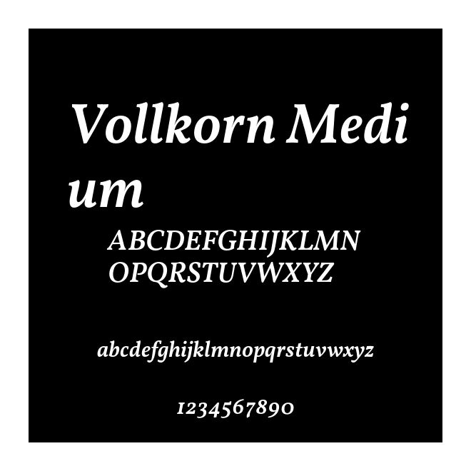 Vollkorn Medium