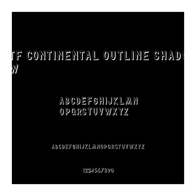 TF Continental Outline Shadow