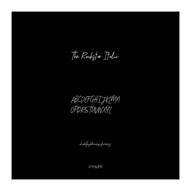 The Rockstar Italic