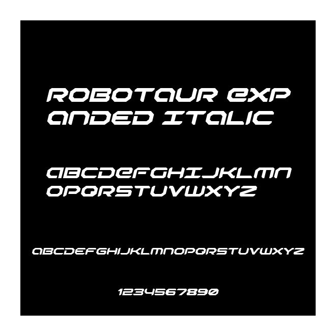 Robotaur Expanded Italic
