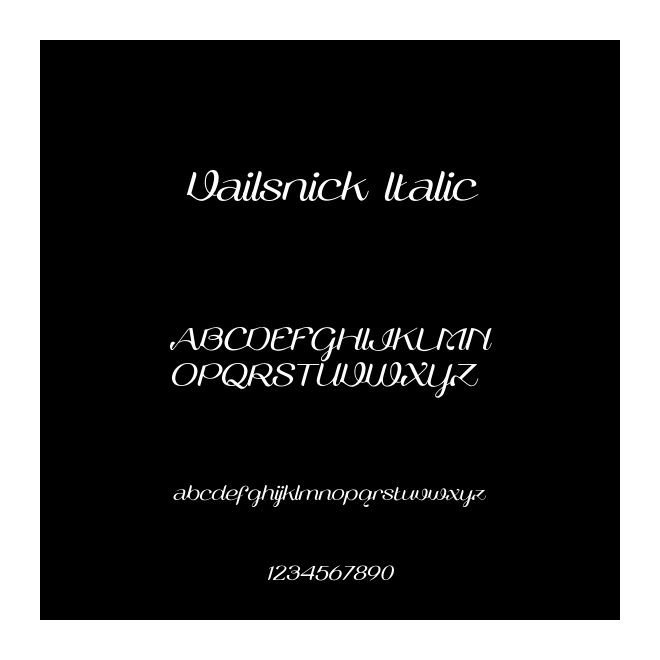 Vailsnick Italic