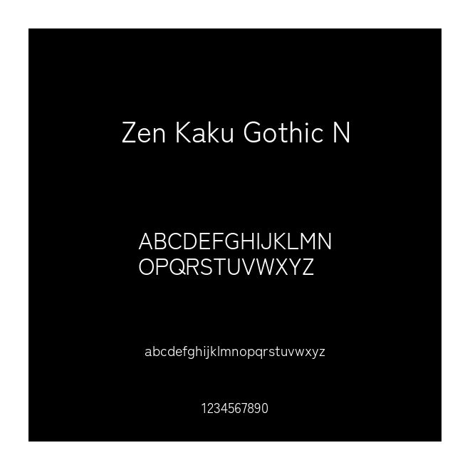 Zen Kaku Gothic N