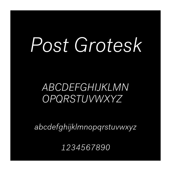 Post Grotesk