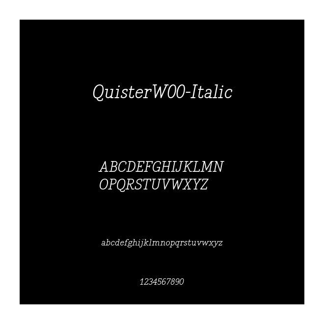 QuisterW00-Italic