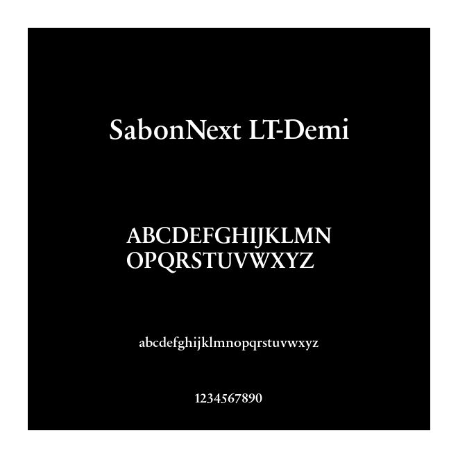 SabonNext LT-Demi