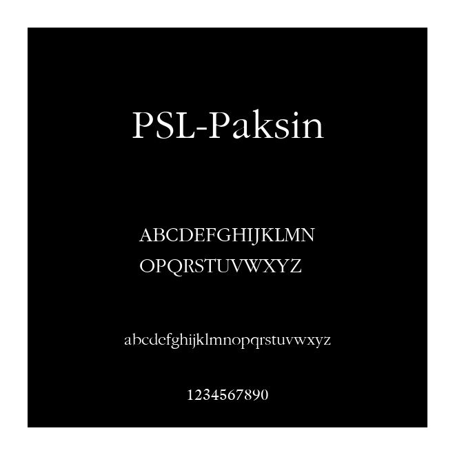 PSL-Paksin