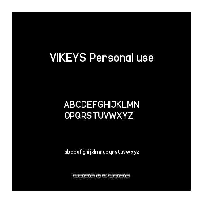 VIKEYS Personal use