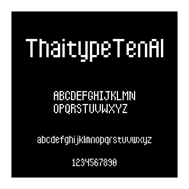 ThaitypeTenAl