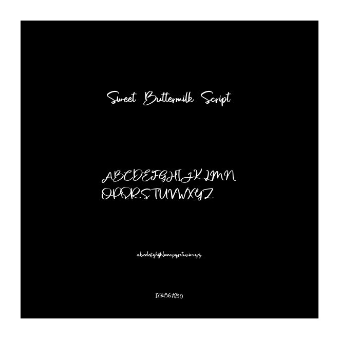 Sweet Buttermilk Script