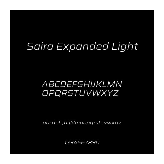 Saira Expanded Light